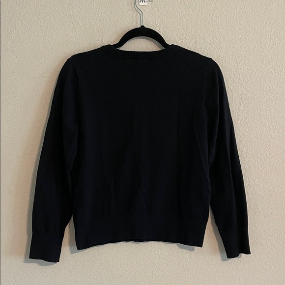 Old Navy Women Black Crew Neck Sweater Large Cotton Contemporary Business Casual - Picture 2 of 10
